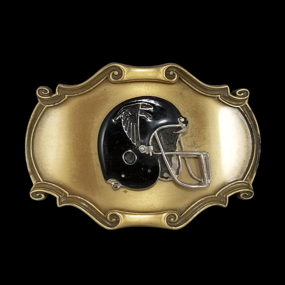 1978 Atlanta Falcons Helmet Vintage Belt Buckle, Raintree Brass Western Style